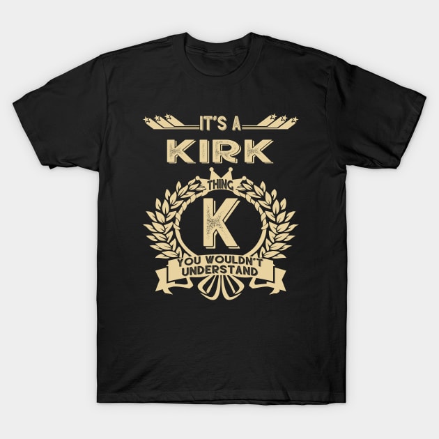 Kirk T-Shirt by GrimdraksJokes